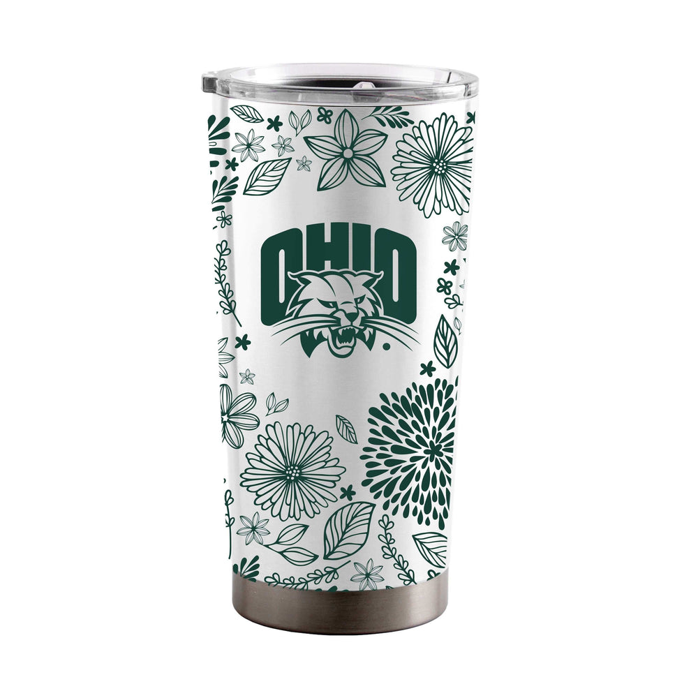 Ohio Bobcats 20oz Botanical Stainless Tumbler - Logo Brands - Flyclothing LLC