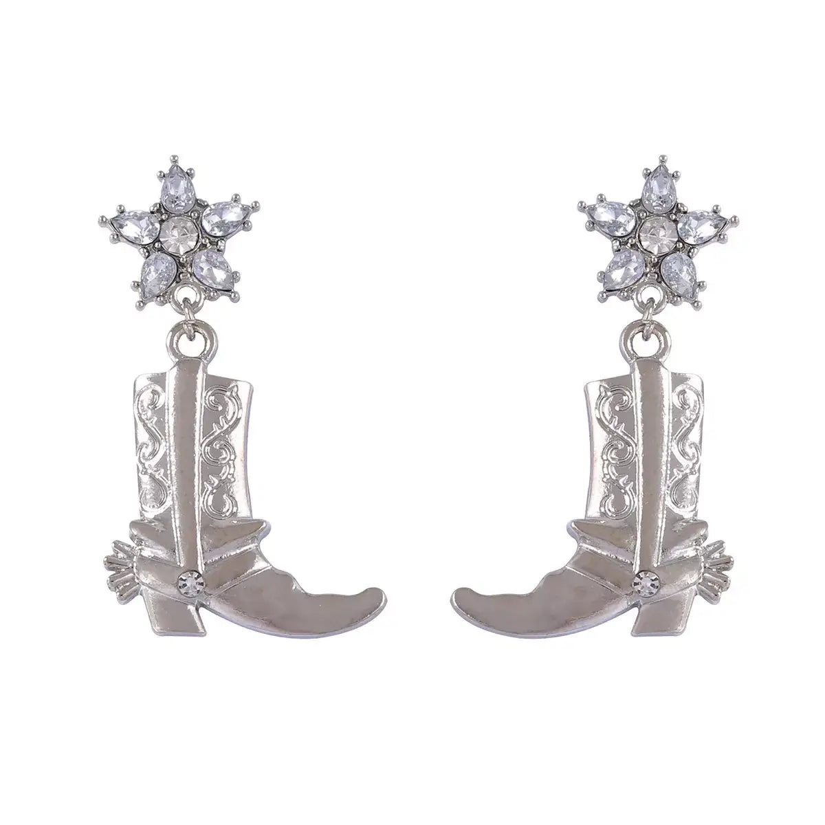 Western Style Boot Dangle Earrings - Trendsi - Flyclothing LLC
