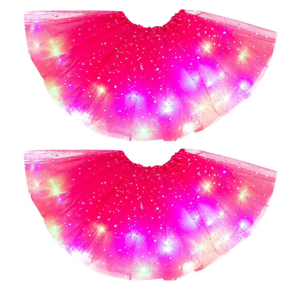 Magical & Luminous LED Princess Halloween Tutu Skirt Sequins Shiny Skirt - My Store - Flyclothing LLC