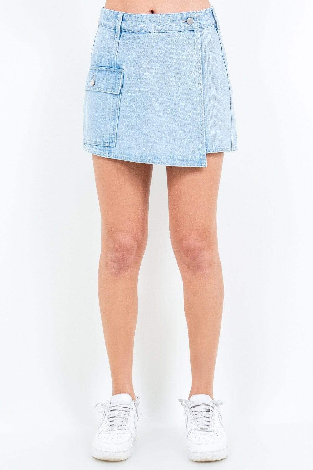 American Bazi Cargo Pocket Mini Skort - Trendsi - Flyclothing LLC