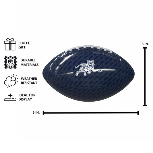 Jackson State Carbon Fiber Mini Size Glossy Football - Logo Brands - Flyclothing LLC