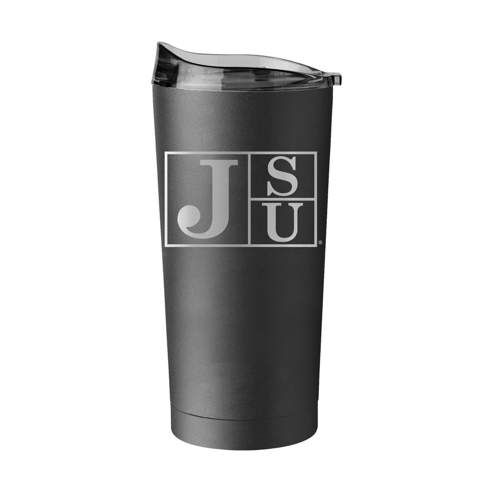 Jackson State GunMetal 20oz Black Powder Coat Tumbler - Logo Brands - Flyclothing LLC