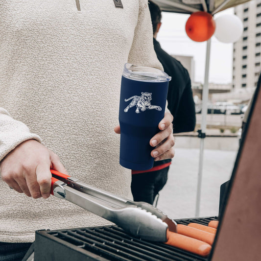 Jackson State 30oz Flipside Powder Coat Tumbler - Logo Brands - Flyclothing LLC