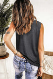 Graphic Round Neck Tank - Trendsi - Flyclothing LLC