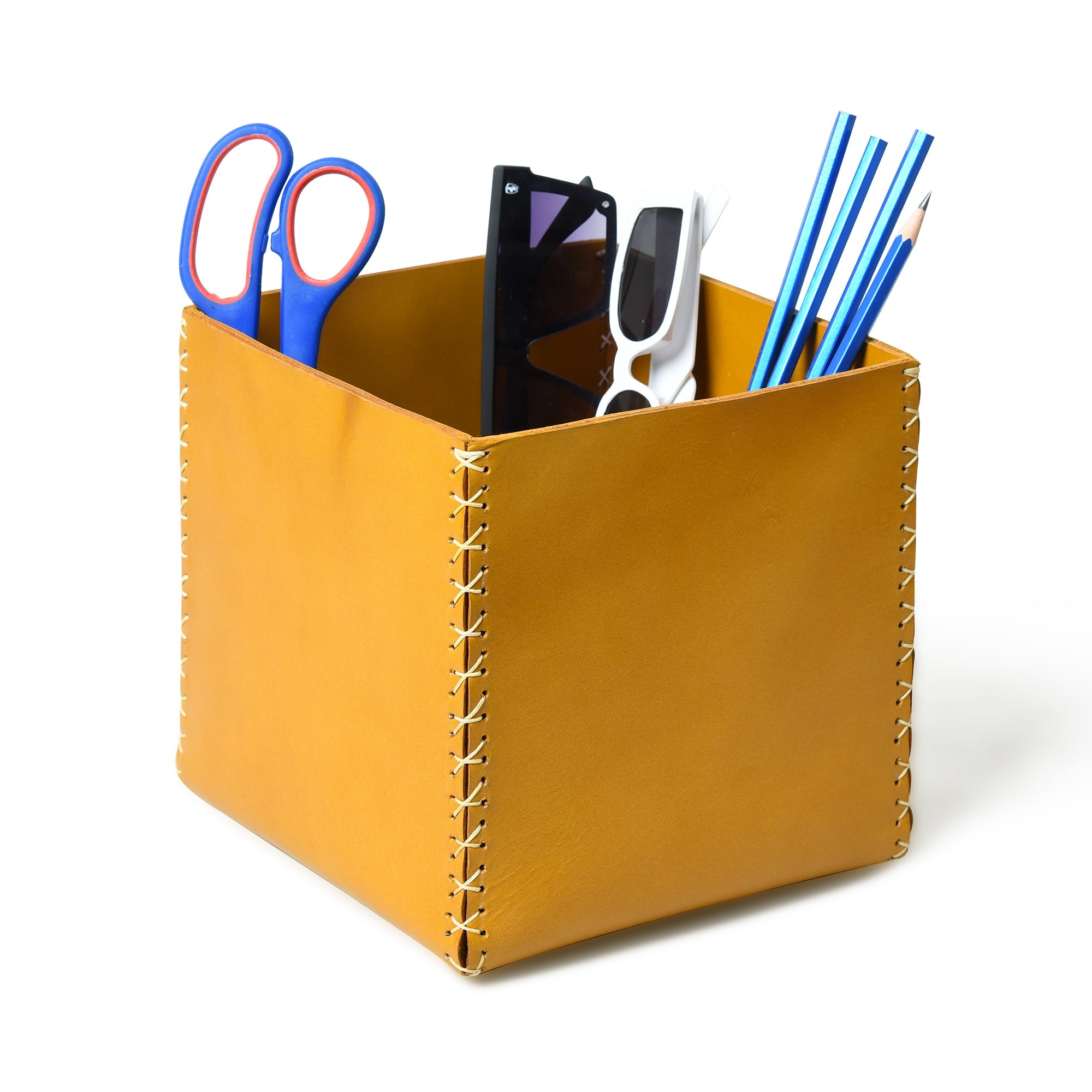 Multi Utility Leather Storage Box - Classy Leather Bags - Flyclothing LLC