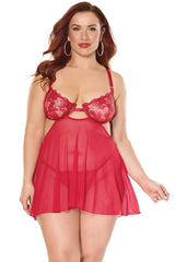 Scarlette Babydoll & G-String - COQUETTE - Flyclothing LLC