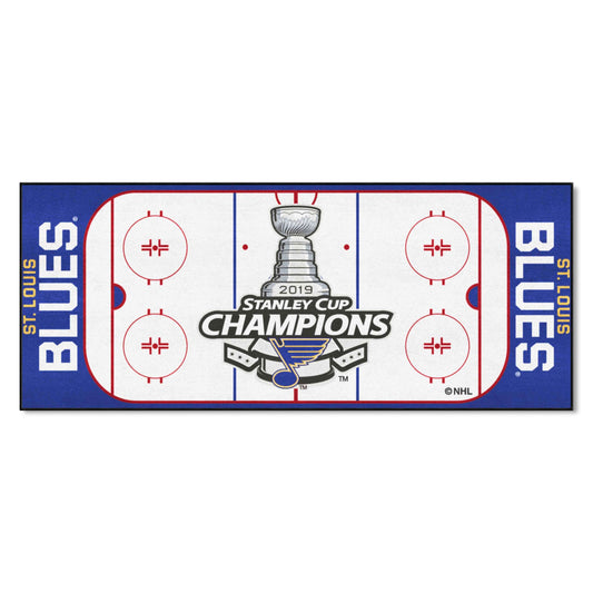 St. Louis Blues Rink Runner - 30in. x 72in., 2019 Stanley Cup Champions