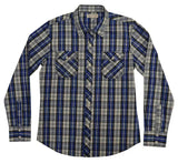 Pila Design Blue Plaid Shirt - Pila Design - Flyclothing LLC