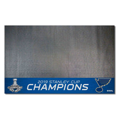 St. Louis Blues Vinyl Grill Mat - 26in. x 42in., 2019 Stanley Cup Champions