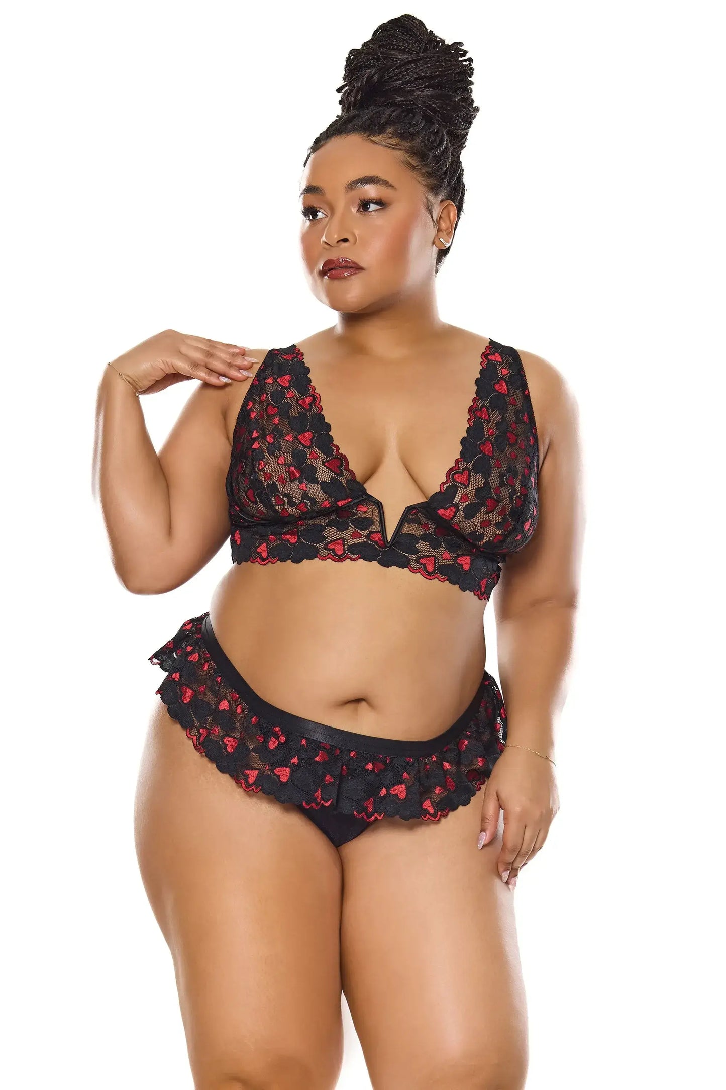 Heartbreaker Bralette & Thong - COQUETTE - Flyclothing LLC