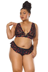 Heartbreaker Bralette & Thong - COQUETTE - Flyclothing LLC