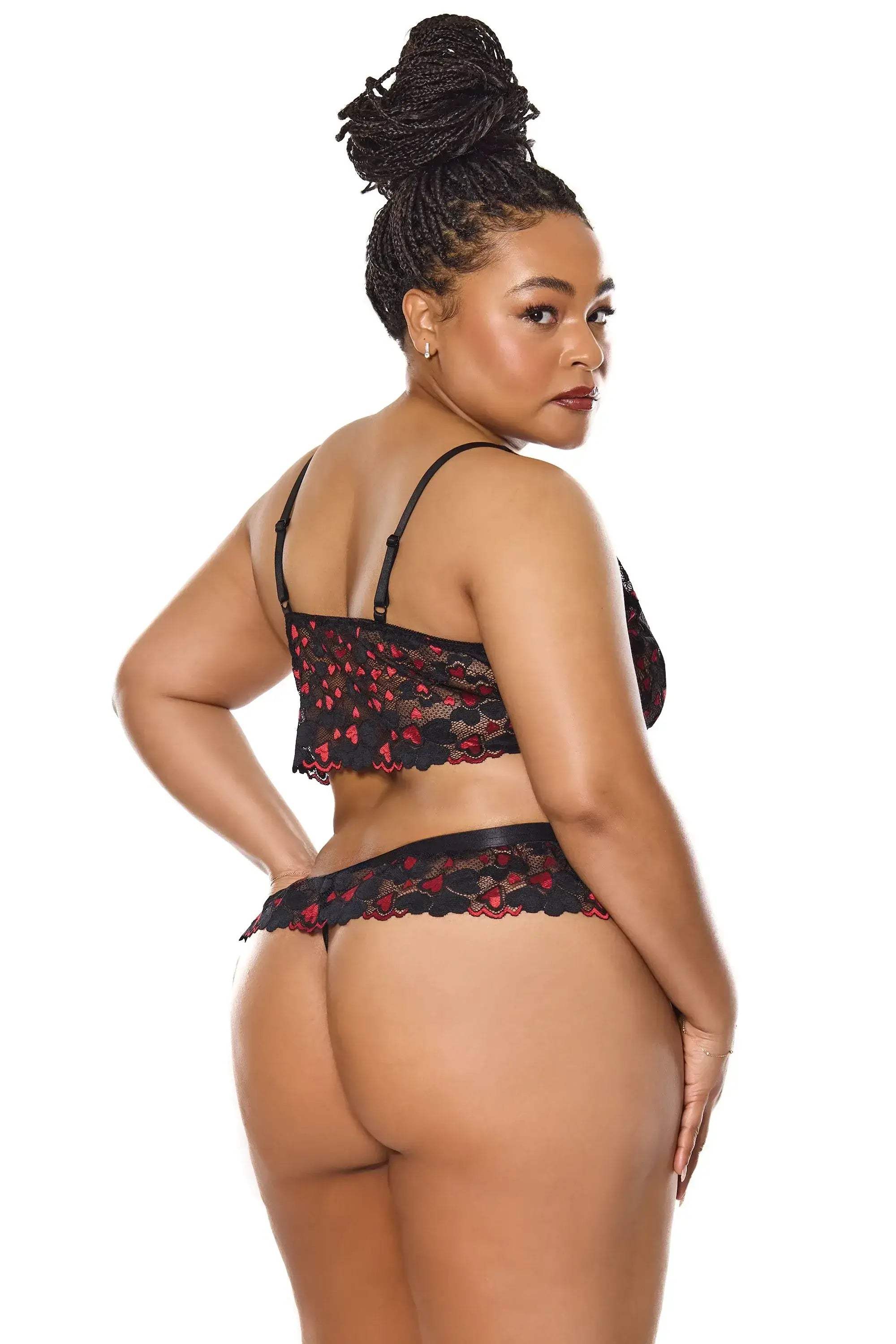 Heartbreaker Bralette & Thong - COQUETTE - Flyclothing LLC