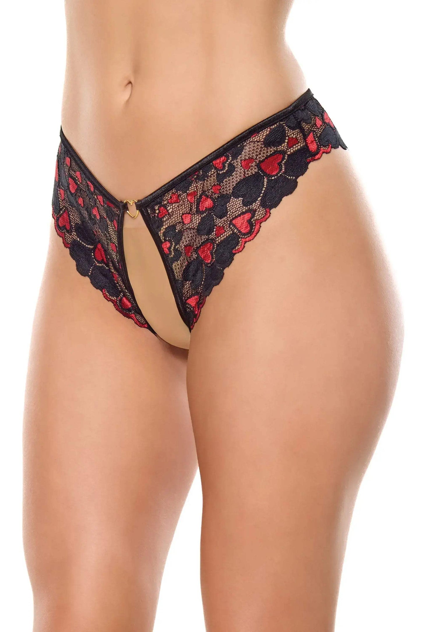 Heartbreaker Crotchless Panty - COQUETTE - Flyclothing LLC