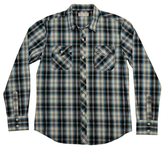 Pila Design Teal Plaid Shirt - Pila Design - Flyclothing LLC
