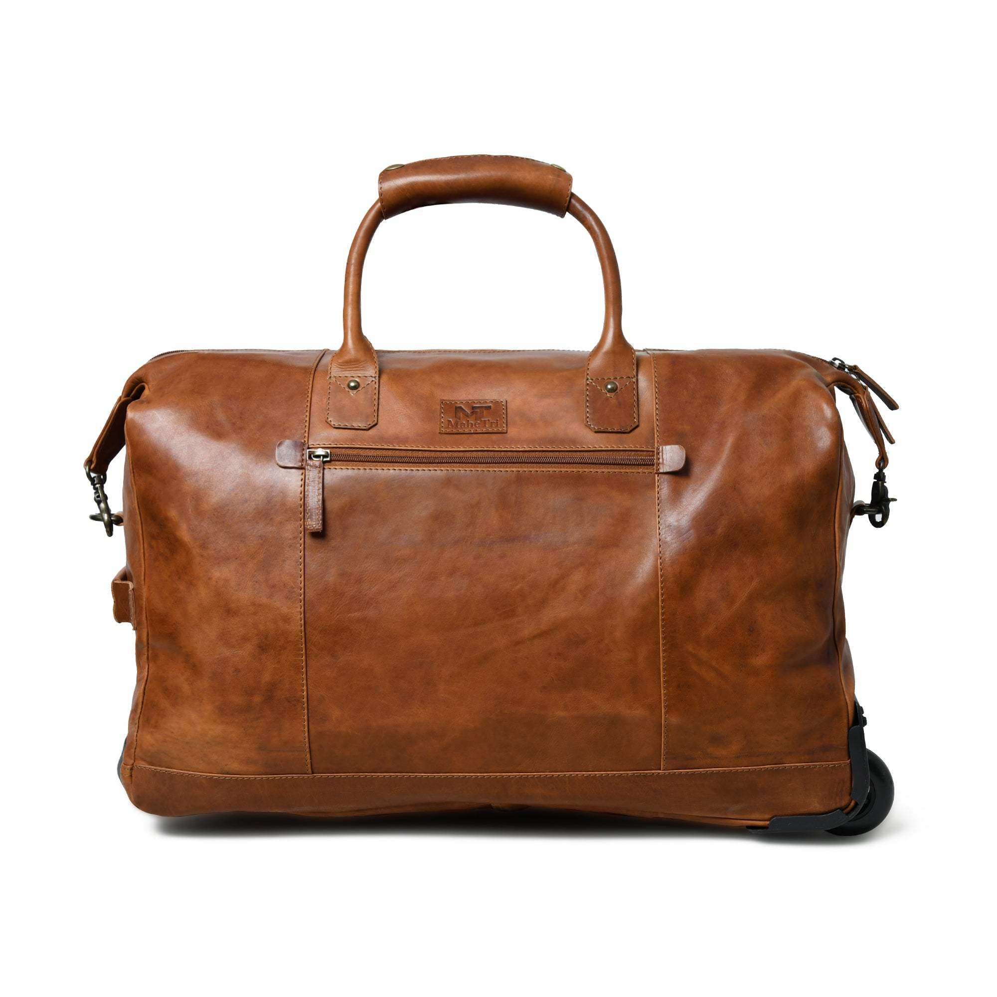 Harbor Leather Trolly Carry-On - Classy Leather Bags - Flyclothing LLC