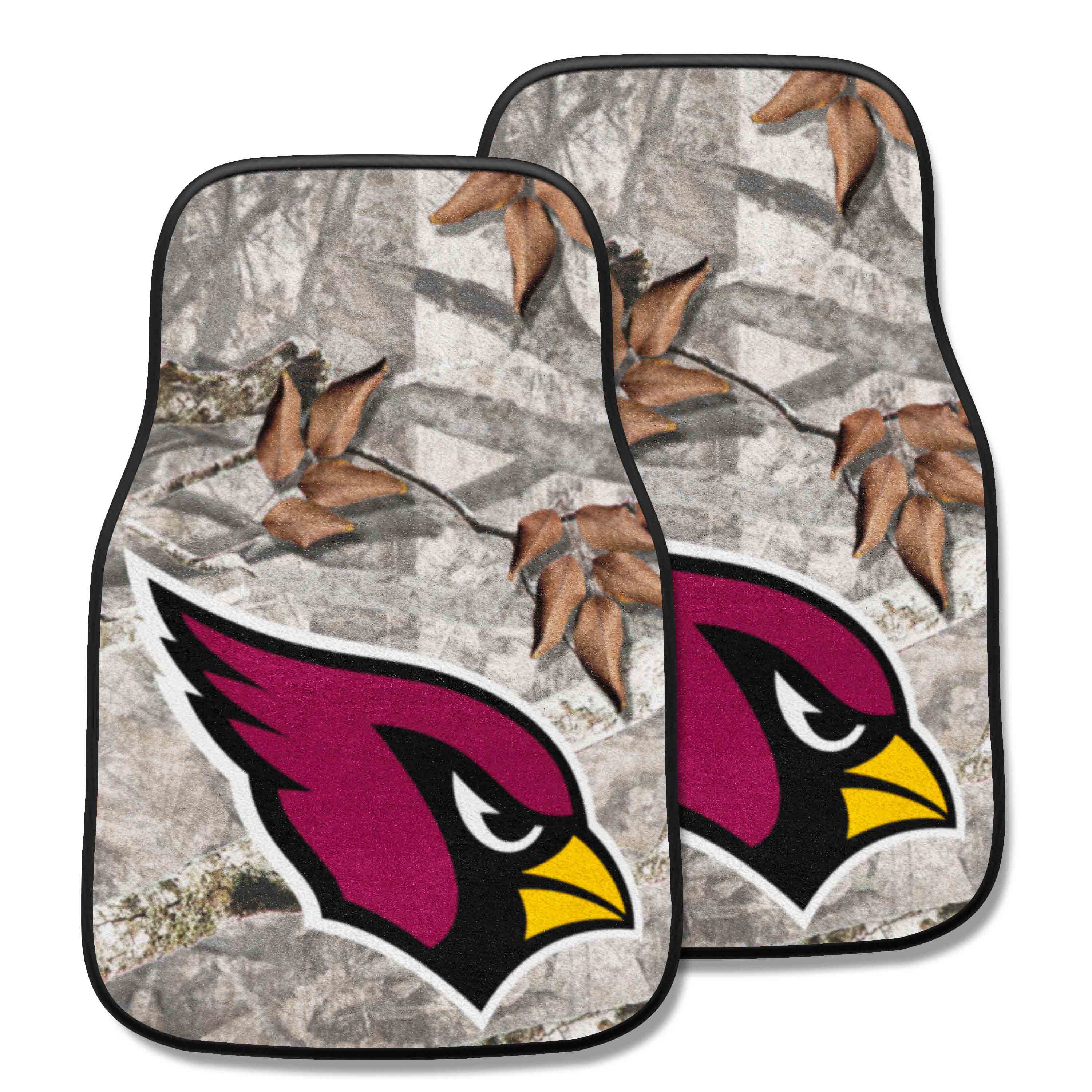 Arizona Cardinals Camo Front Carpet Car Mat Set - 2 Pieces - Arizona Cardinals