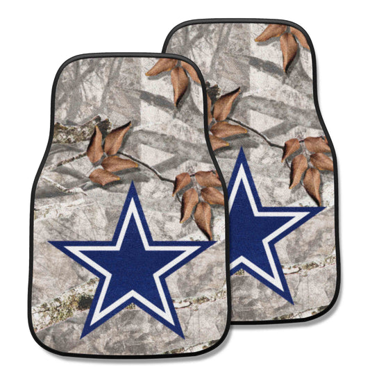 Dallas Cowboys Camo Front Carpet Car Mat Set - 2 Pieces - Dallas Cowboys