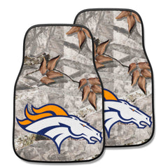 Denver Broncos Camo Front Carpet Car Mat Set - 2 Pieces - Denver Broncos