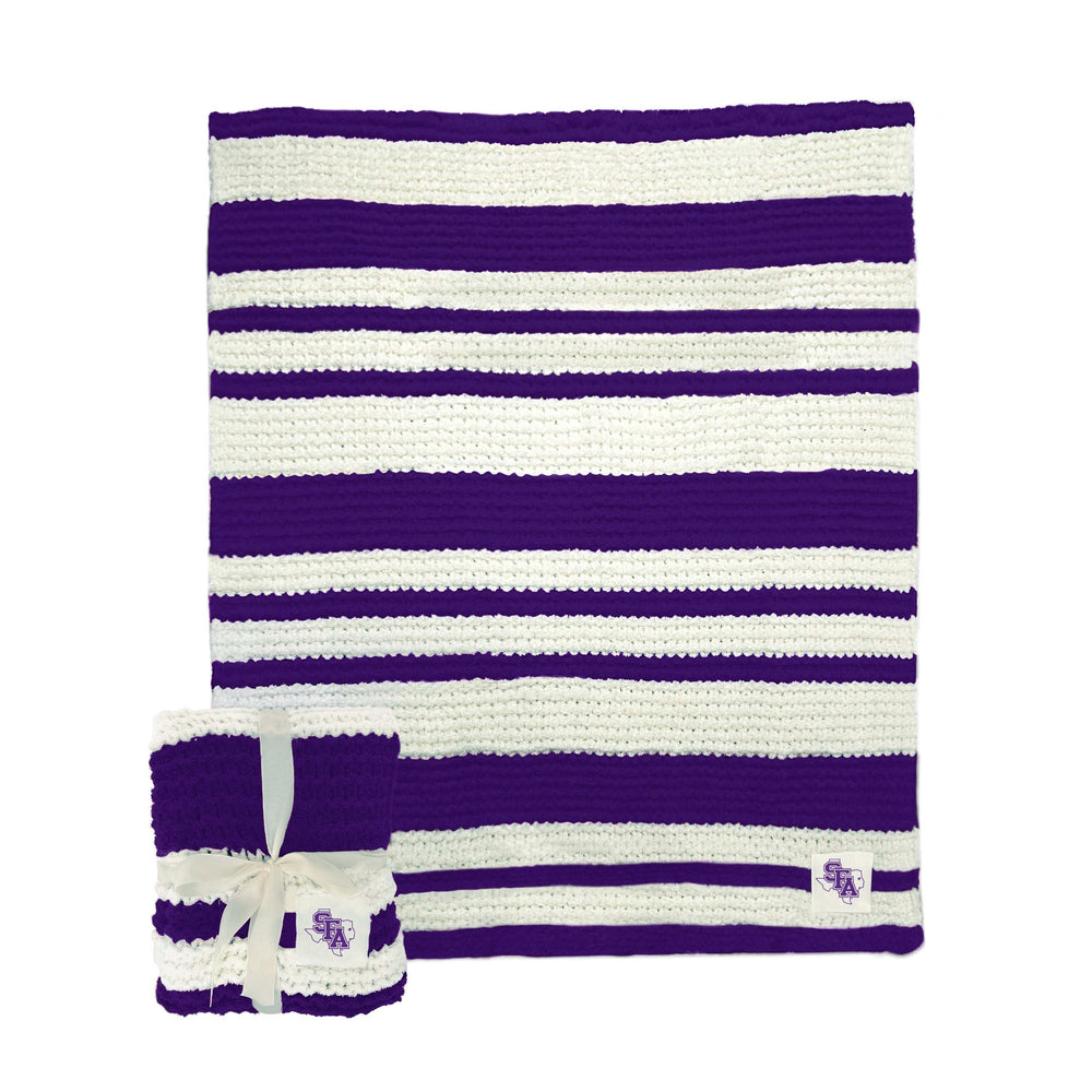 Stephen F Austin Cable Knit Throw 50x60 - Logo Brands - Flyclothing LLC