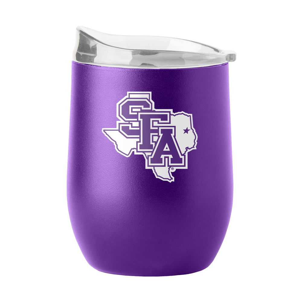 Stephen F Austin 16oz Flipside Powder Coat Curved Bev - Logo Brands - Flyclothing LLC