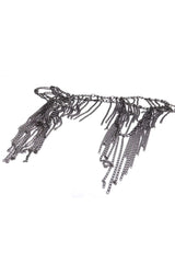 Gunmetal Glam Chain Belt - COQUETTE - Flyclothing LLC