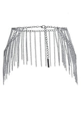 Gunmetal Glam Chain Belt - COQUETTE - Flyclothing LLC