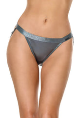 Gunmetal Glam Chain Panty - COQUETTE - Flyclothing LLC