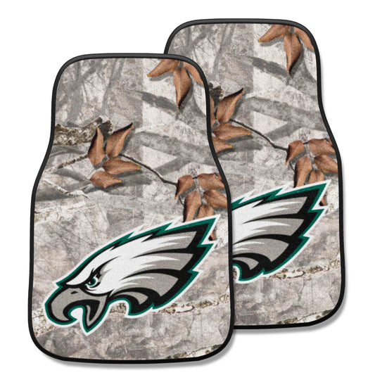 Philadelphia Eagles Camo Front Carpet Car Mat Set - 2 Pieces - Philadelphia Eagles