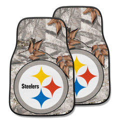 Pittsburgh Steelers Camo Front Carpet Car Mat Set - 2 Pieces - Pittsburgh Steelers