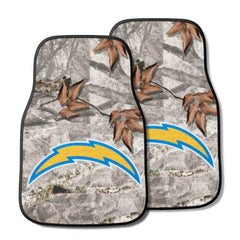 Los Angeles Chargers Camo Front Carpet Car Mat Set - 2 Pieces - Los Angeles Chargers