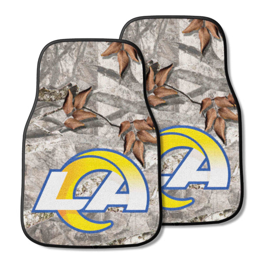 Los Angeles Rams Camo Front Carpet Car Mat Set - 2 Pieces - Los Angeles Rams