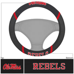Ole Miss Rebels Embroidered Steering Wheel Cover - Ole Miss