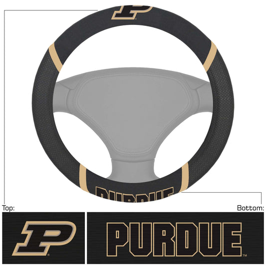 Purdue Boilermakers Embroidered Steering Wheel Cover - Purdue