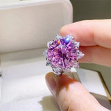 10 Carat Moissanite Zircon 925 Sterling Silver Ring - Trendsi
