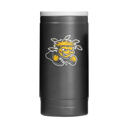 Wichita State 12oz Flipside Powdercoat SlimCan Coolie - Logo Brands - Flyclothing LLC
