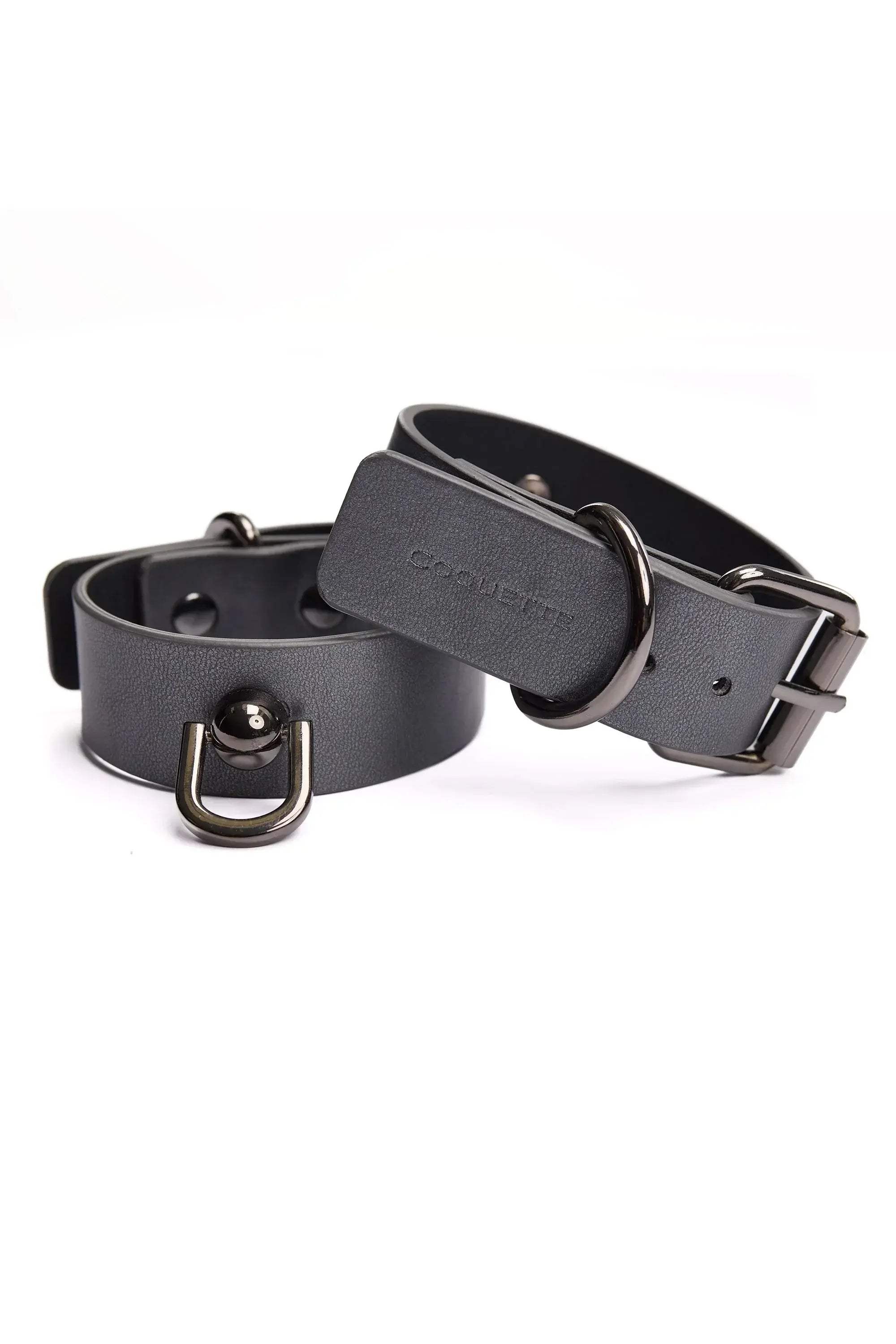 Gunmetal Glam Handcuffs - COQUETTE - Flyclothing LLC