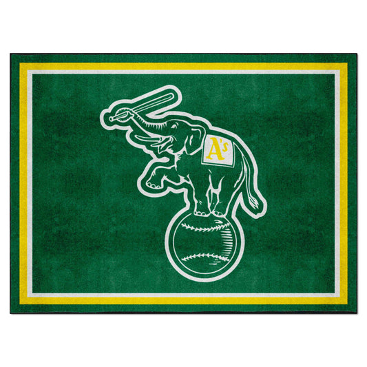 Oakland Athletics 8ft. x 10 ft. Plush Area Rug - Oakland Athletics
