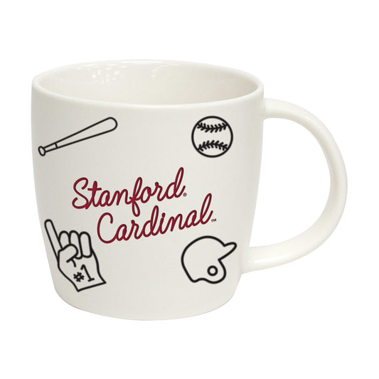 Stanford 18oz Baseball Playmaker Mug - Logo Brands - Flyclothing LLC