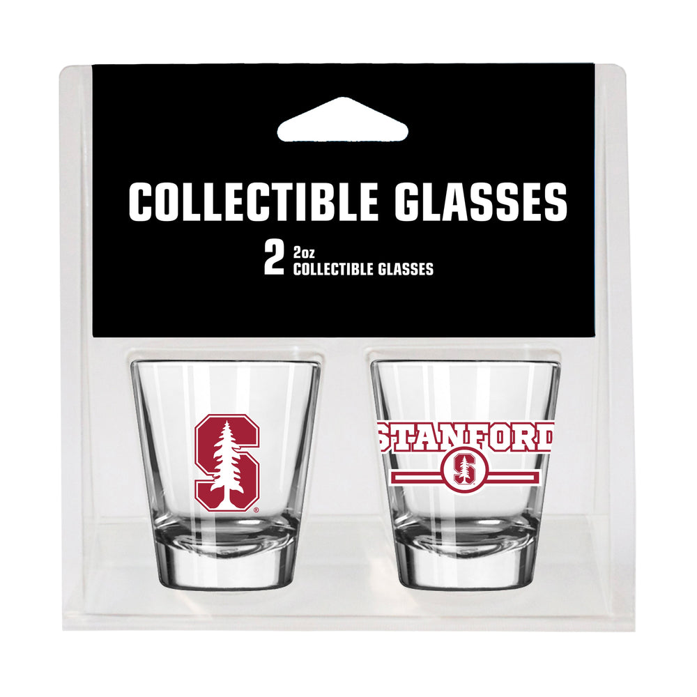 Stanford Campus Colors 2oz Letterman Shot Glass 2 Pack