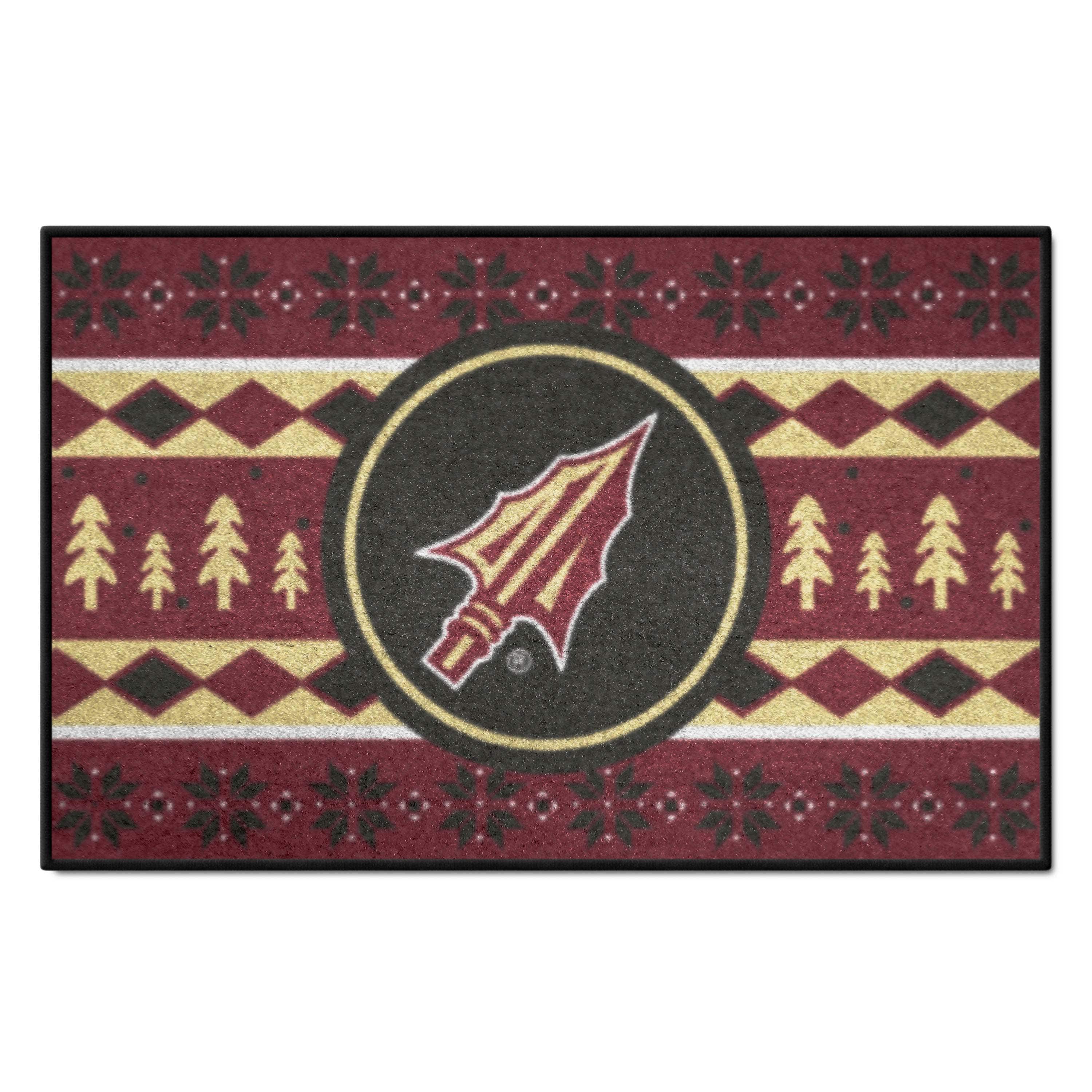 Florida State Seminoles Holiday Sweater Starter Mat Accent Rug - 19in. x 30in. - Florida State
