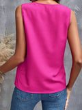 Ruffled V-Neck Tank - Trendsi - Flyclothing LLC
