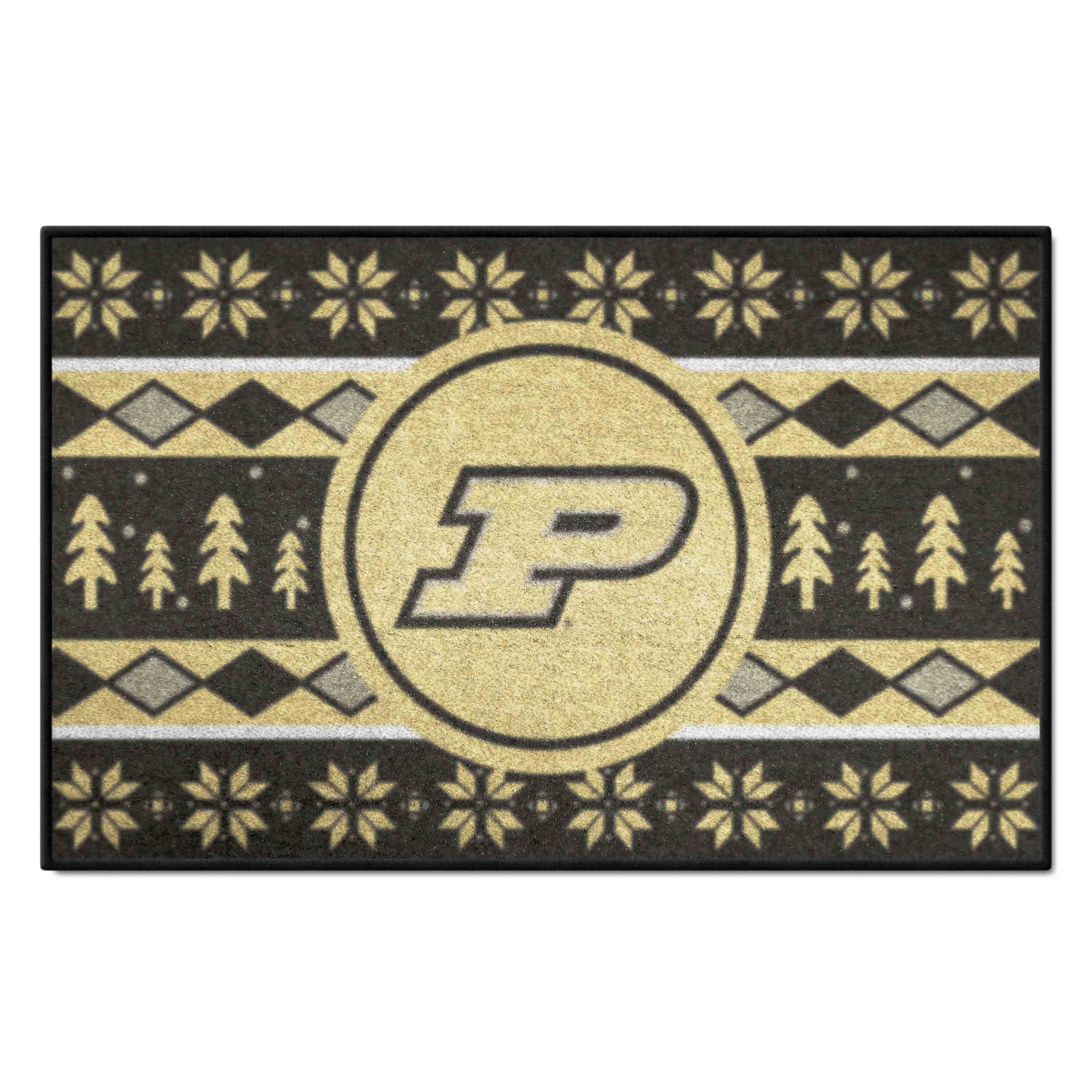 Purdue Boilermakers Holiday Sweater Starter Mat Accent Rug - 19in. x 30in. - Purdue