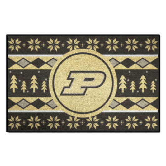 Purdue Boilermakers Holiday Sweater Starter Mat Accent Rug - 19in. x 30in. - Purdue