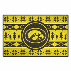 Iowa Hawkeyes Holiday Sweater Starter Mat Accent Rug - 19in. x 30in. - Iowa