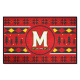 Maryland Terrapins Holiday Sweater Starter Mat Accent Rug - 19in. x 30in. - Maryland
