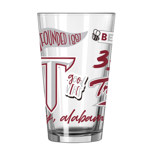 Troy 16oz Native Pint Glass - Logo Brands - Flyclothing LLC