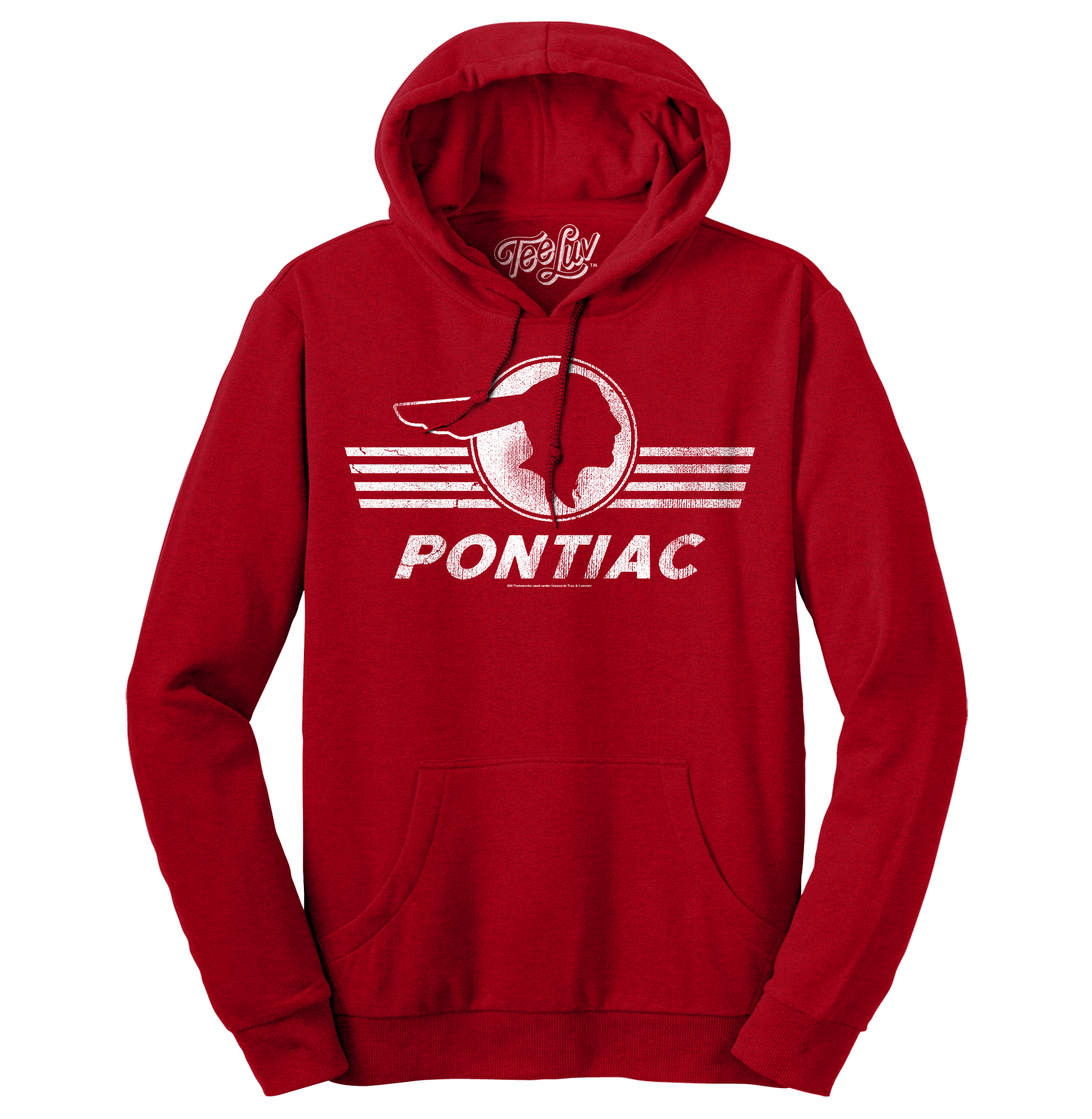 Pontiac Logo Hooded Sweatshirt - Red