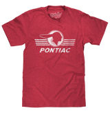 Pontiac Distressed Headdress Logo T-Shirt - Red
