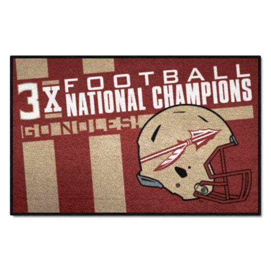 Florida State Seminoles Dynasty Starter Mat Accent Rug - 19in. x 30in. - Florida State