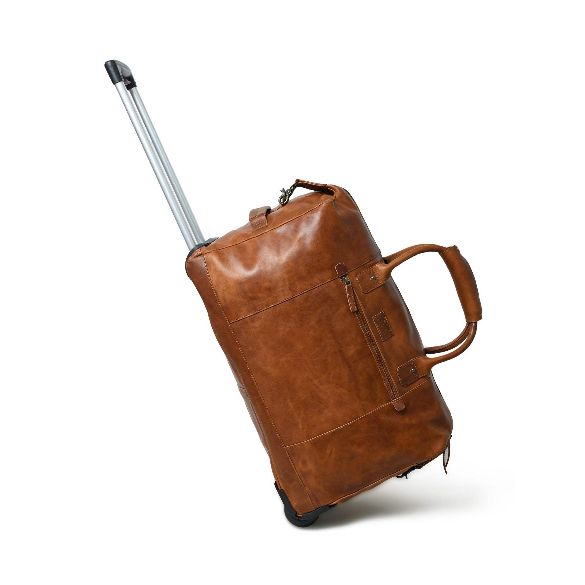 Harbor Leather Trolly Carry-On - Classy Leather Bags - Flyclothing LLC